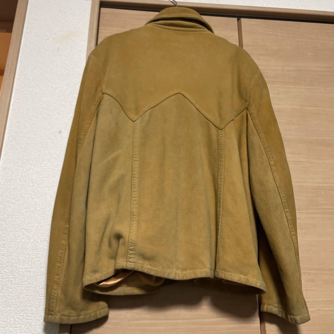 カナダ製70'sヴィンテージ【TREEN】ヌバックレザークラフトジャケット 短丈