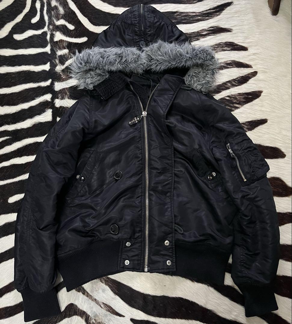 00s y2k n2b fur opium bomber cross 短丈