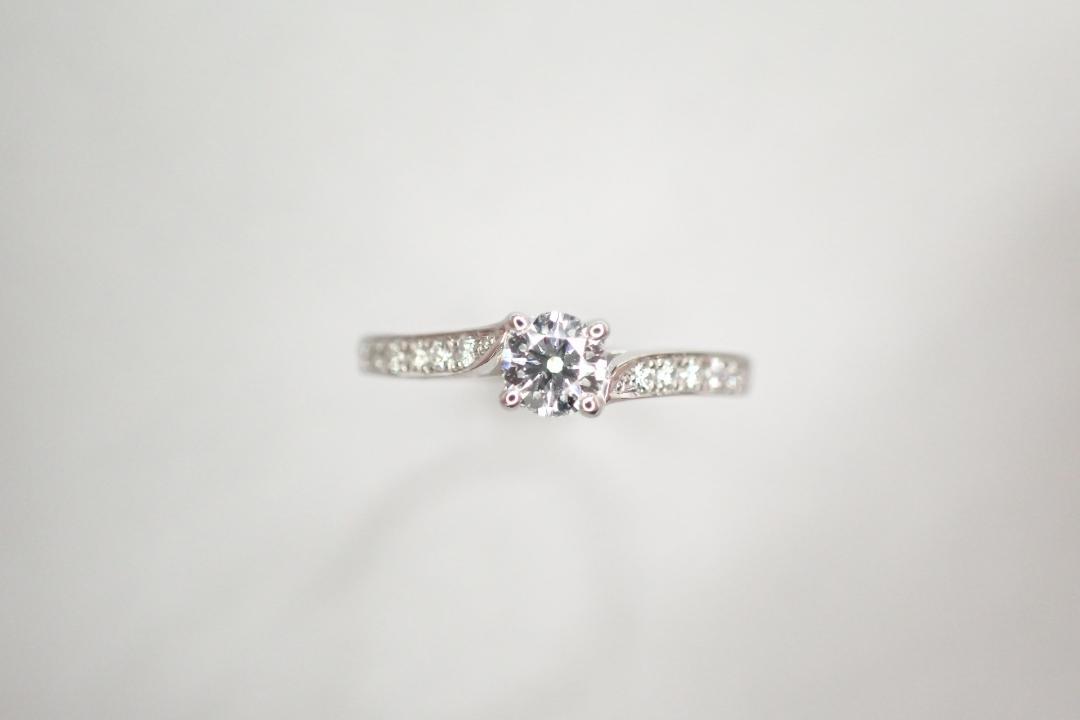 15/美品 ラザールダイヤモンド Pt950 ダイヤ0.22ct リング 指輪