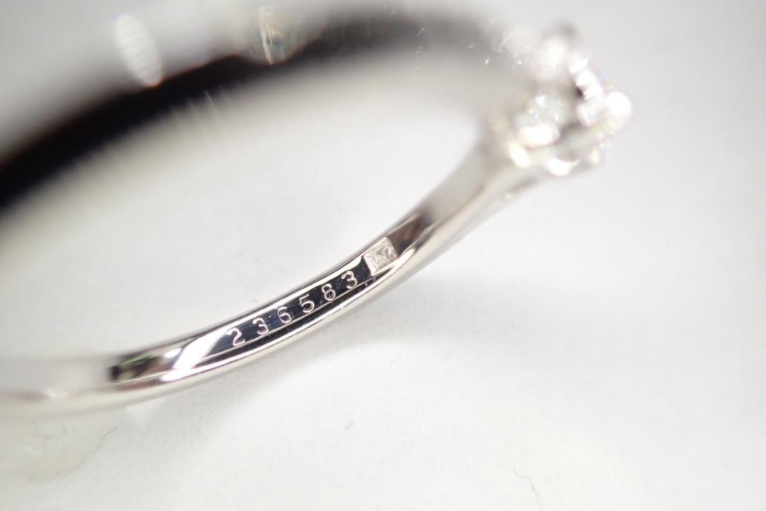 15/美品 ラザールダイヤモンド Pt950 ダイヤ0.22ct リング 指輪