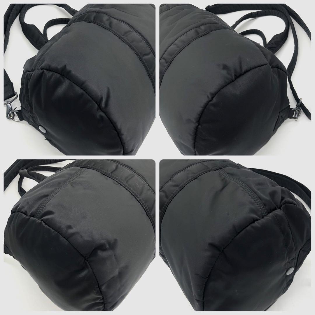 極美品】PORTER タンカー ドラムバッグ ミニボストン ブラック S