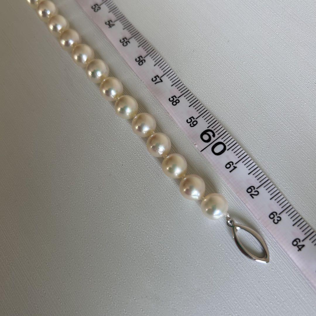 本真珠　パールネックレス　留め具　silver刻印