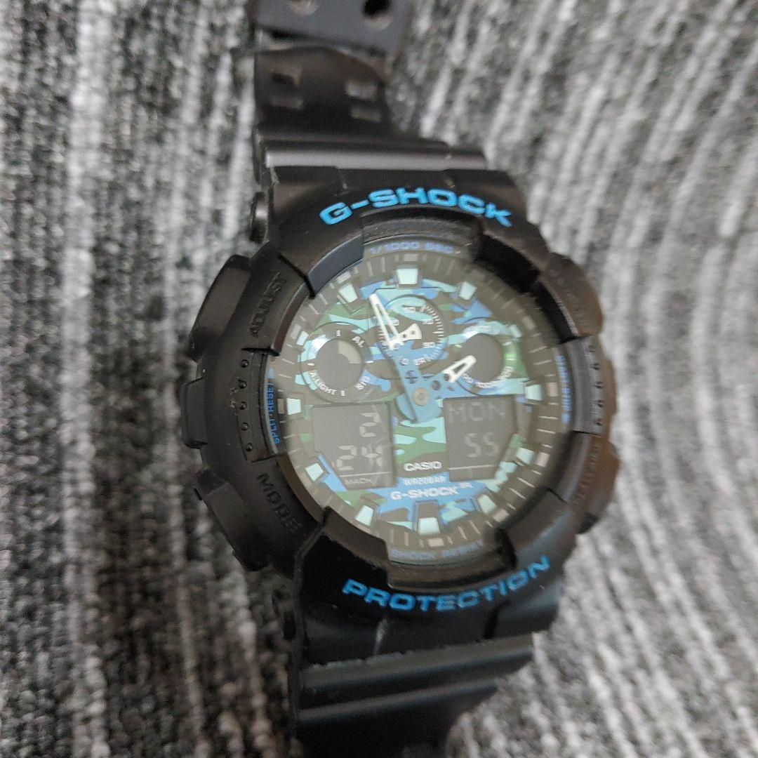 ０３１ G-SHOCK GA-100 デジタル腕時計 ブラック