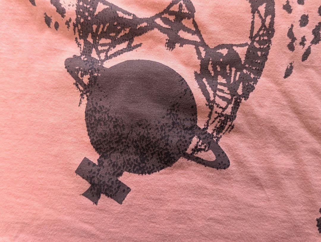 スカル レオパード柄ピンクTシャツ スカル レオパード柄ピンクTシャツ