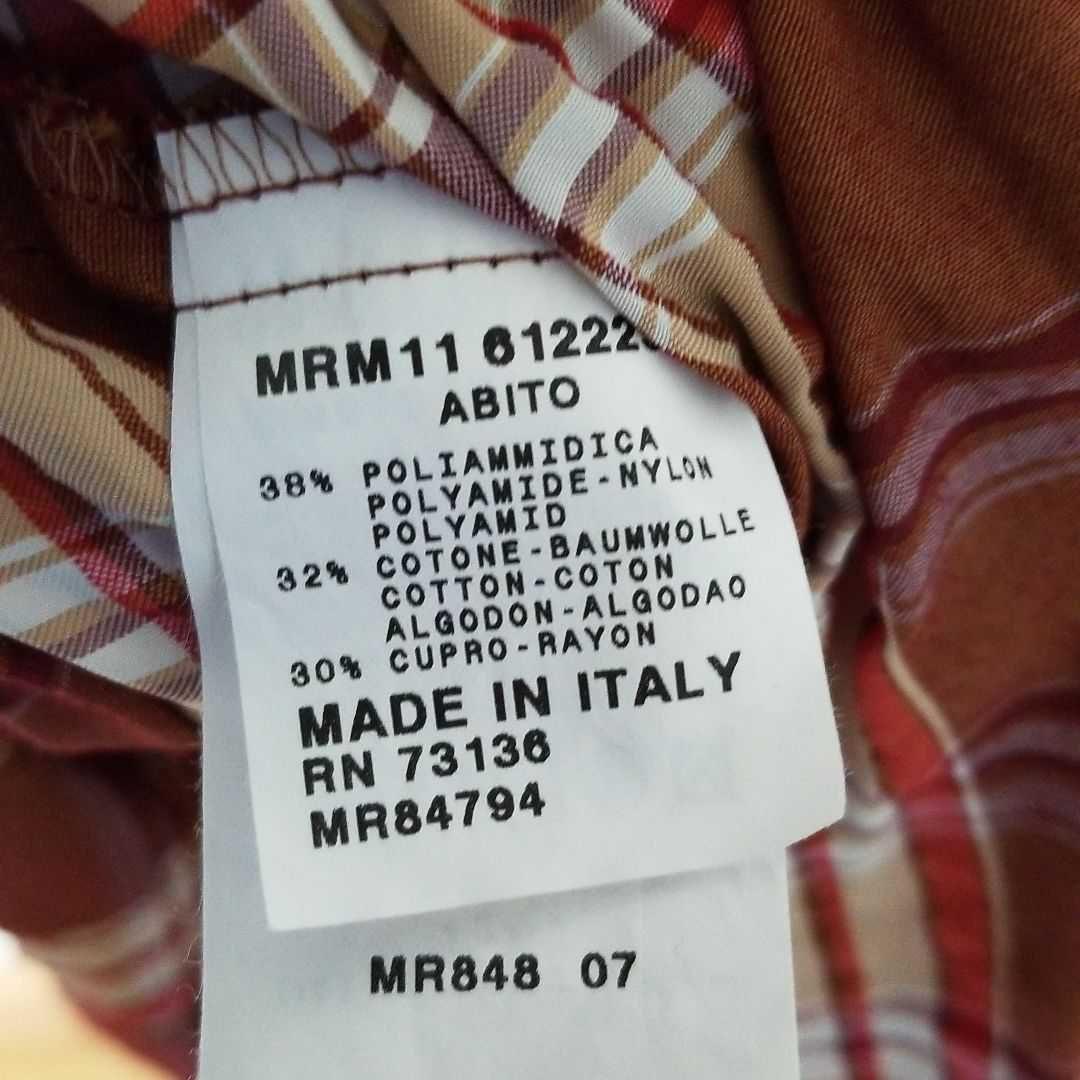 マリナリナルディ　大きいサイズ　ノースリーブワンピース　チェック柄ブラウン19号 マリナリナルディ 大きいサイズ ノースリーブワンピース
