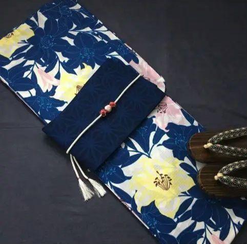 お任せ紫兵児帯つき◆高級綿変わり織り◆涼し古典のユリ浴衣◆大人ゆかた◆新品 ◇高級綿変わり織り◇涼し古典のユリ浴衣◇大人ゆかた◇新品