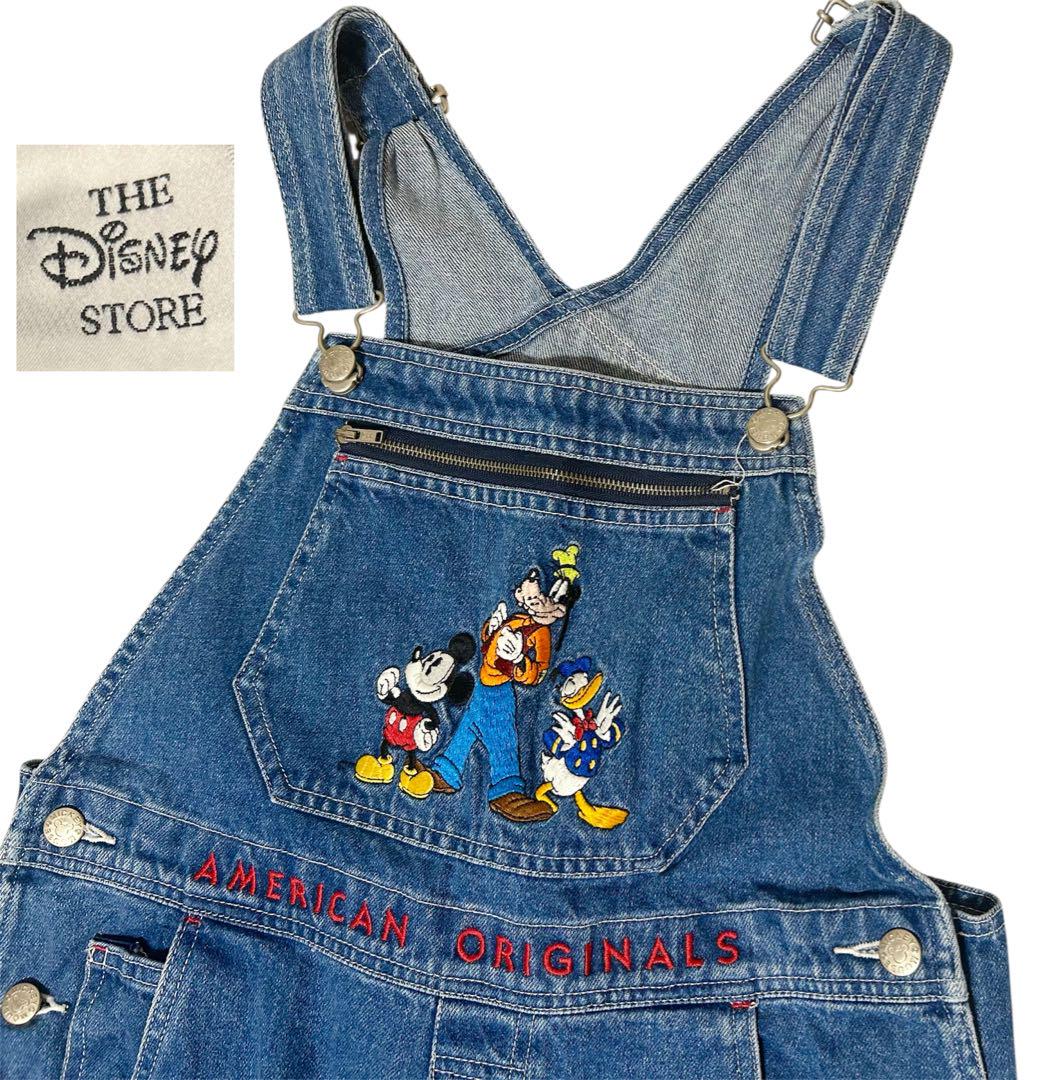 レトロ 80s～90s Disney ドナルドダック ワイドテーパードデニム