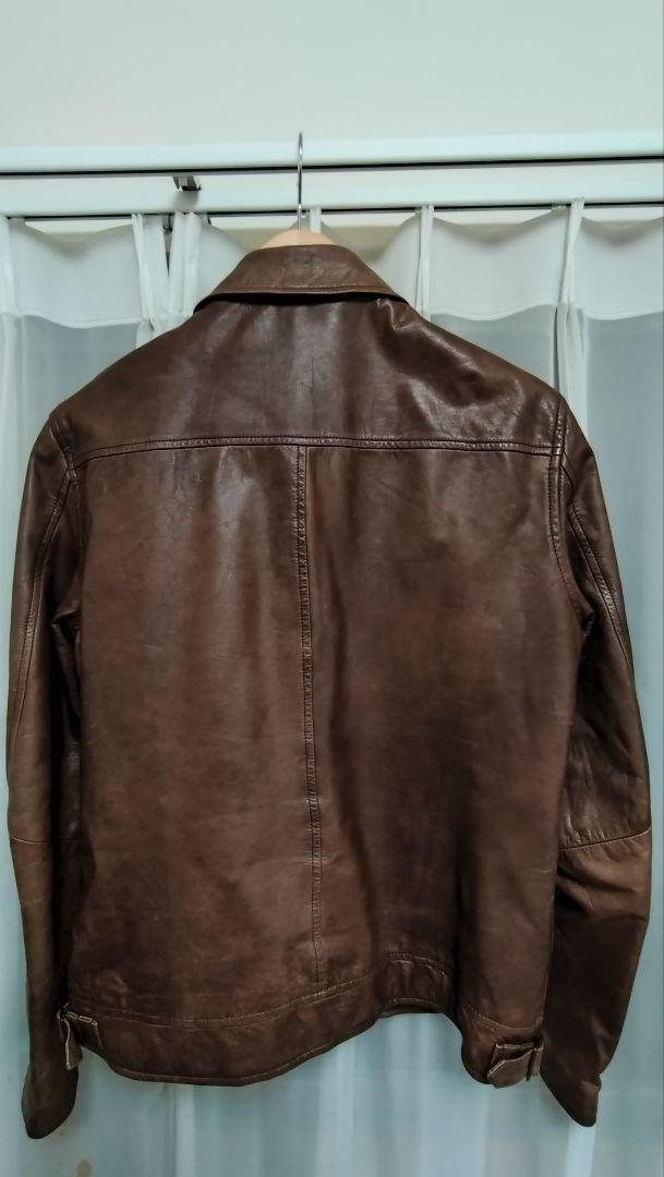 R NEWBOLD レザー シングルライダースジャケット XL