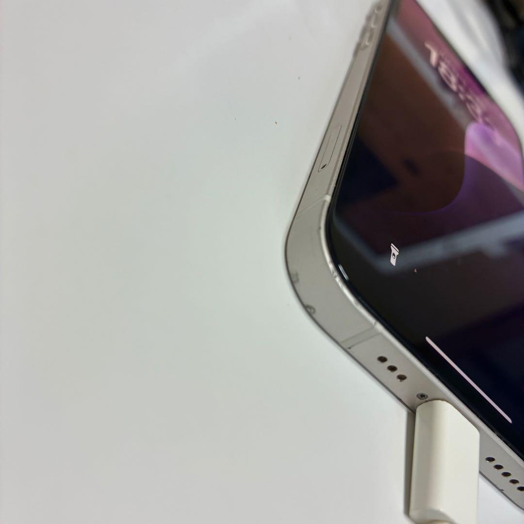 【iPhone12 128GB ホワイト】iFace・フィルム付き/画面修理済み