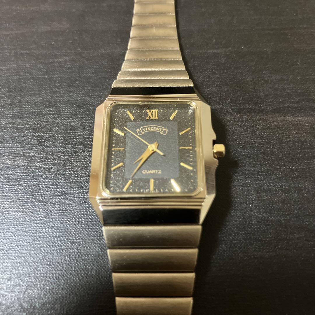 新品　レディース　ブラック文字盤　腕時計　VINCENT 稼動品　新品電池交換済 5,395円