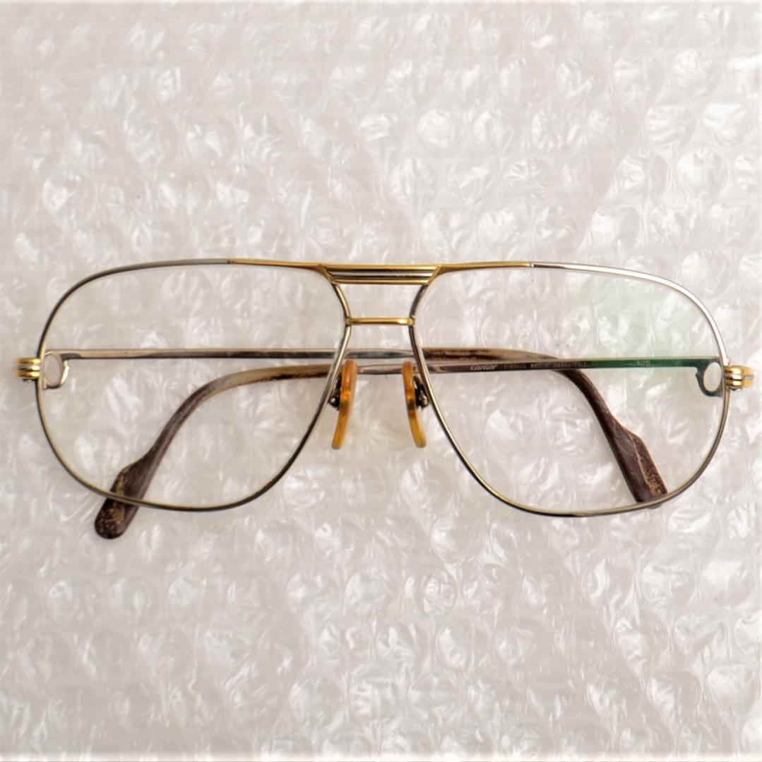 SALE低価 正規品 Cartier カルティエ 眼鏡 メガネ ヴィンテージ 度入り Sc1e6-m81296521232 NEW在庫