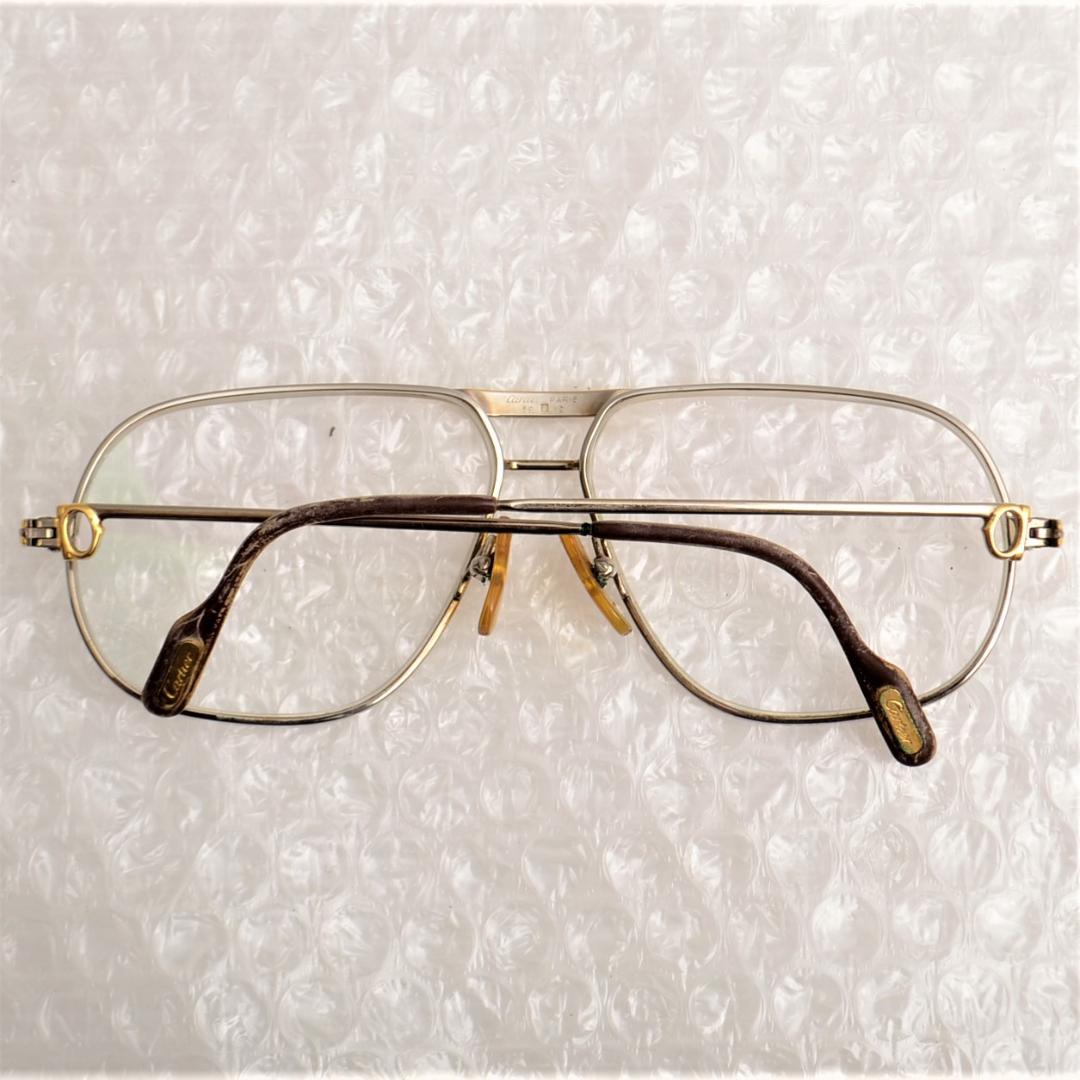 SALE低価 正規品 Cartier カルティエ 眼鏡 メガネ ヴィンテージ 度入り Sc1e6-m81296521232 NEW在庫