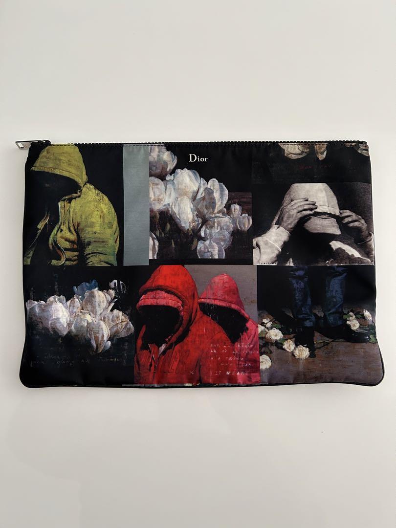本物 Dior Homme ディオールオム クラッチバッグ (総柄)【中古】美品 バッグ