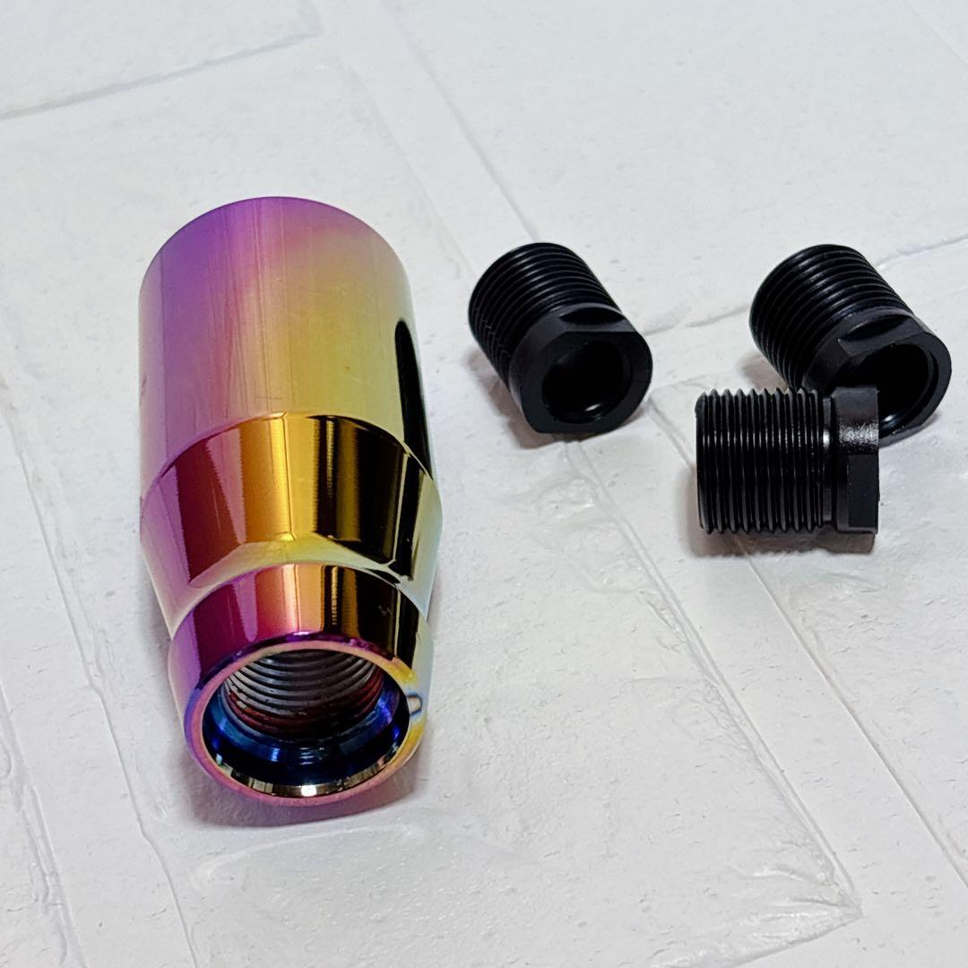 ★車用 シフト ノブ ロングタイプ 8×4×2.2cm アルミ ニウム カラフル