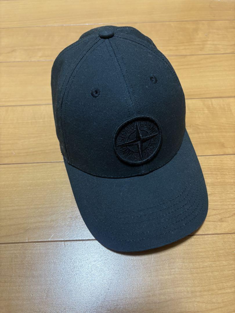 STONE ISLAND ブラック キャップ