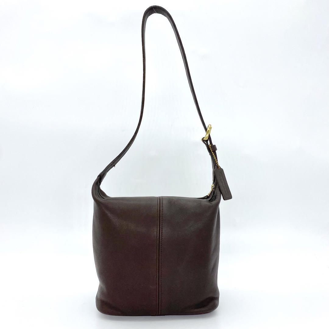 COACH コーチ コーチ ショルダーバッグ レザー 本革 ブラウン