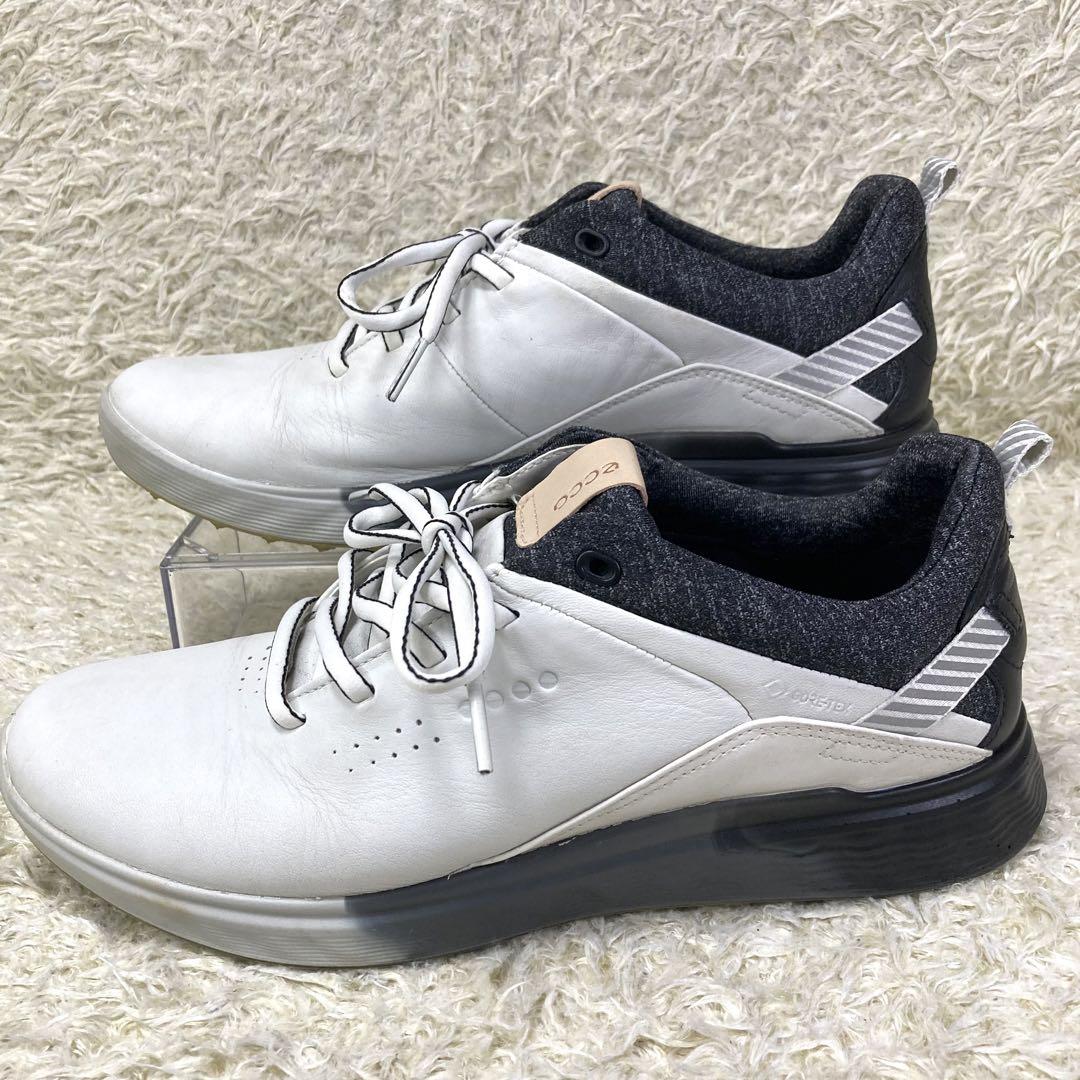 『美品』ecco エコー　ゴルフシューズ　スニーカー　レザー
