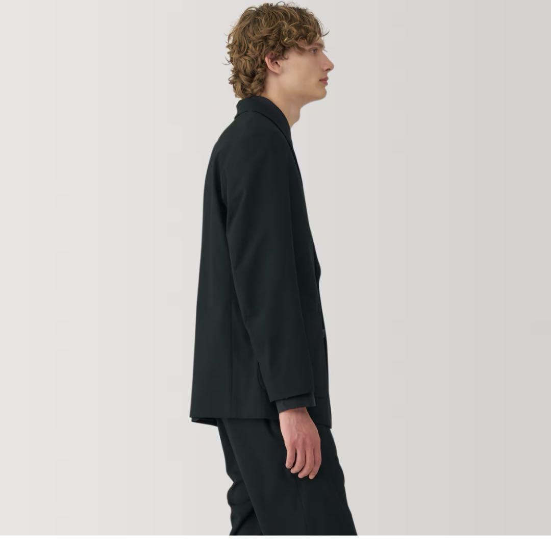 【美品】無印良品MUJI Laboストレッチテーラードジャケット　size L