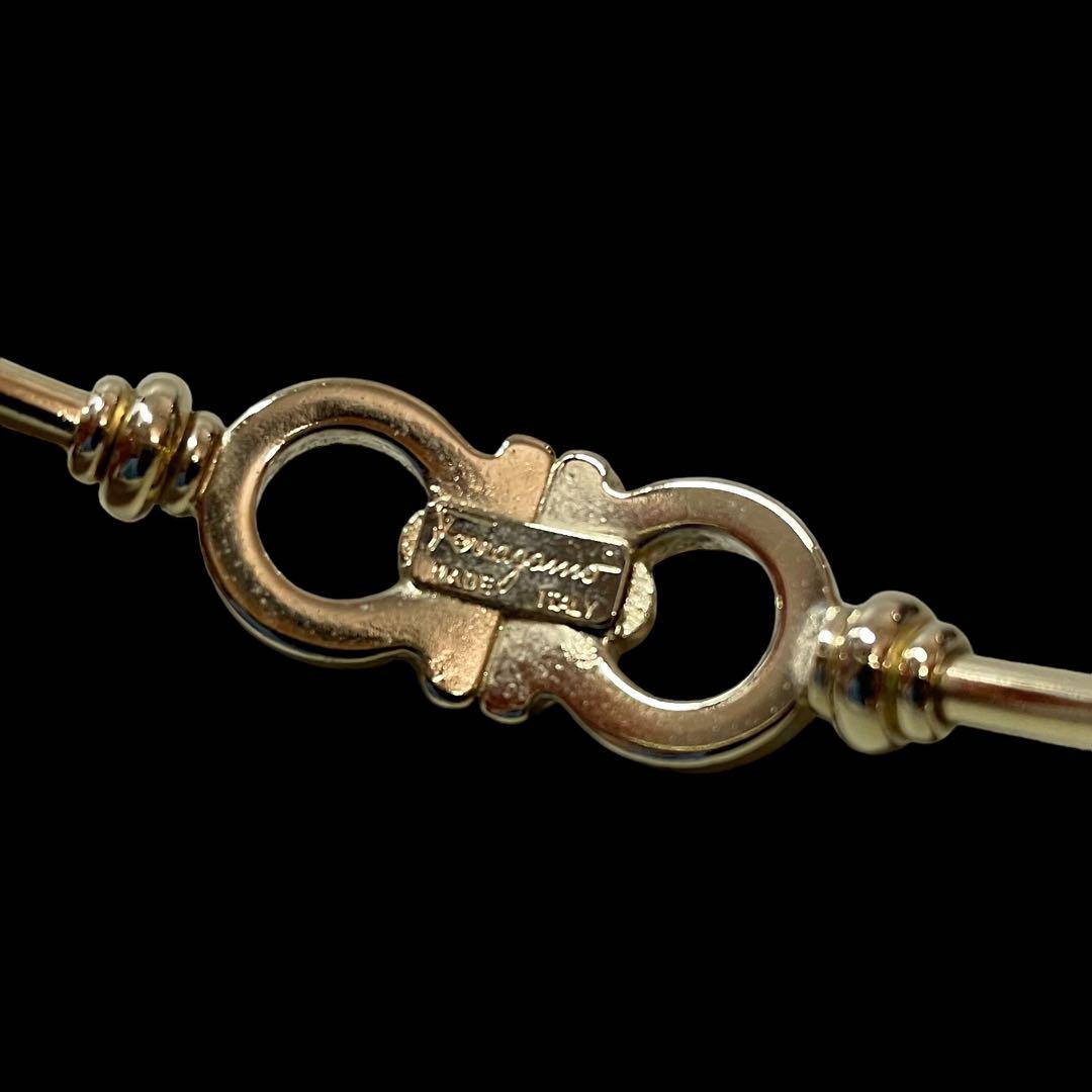 Salvatore Ferragamo バングル ガンチーニ ゴールドメッキ