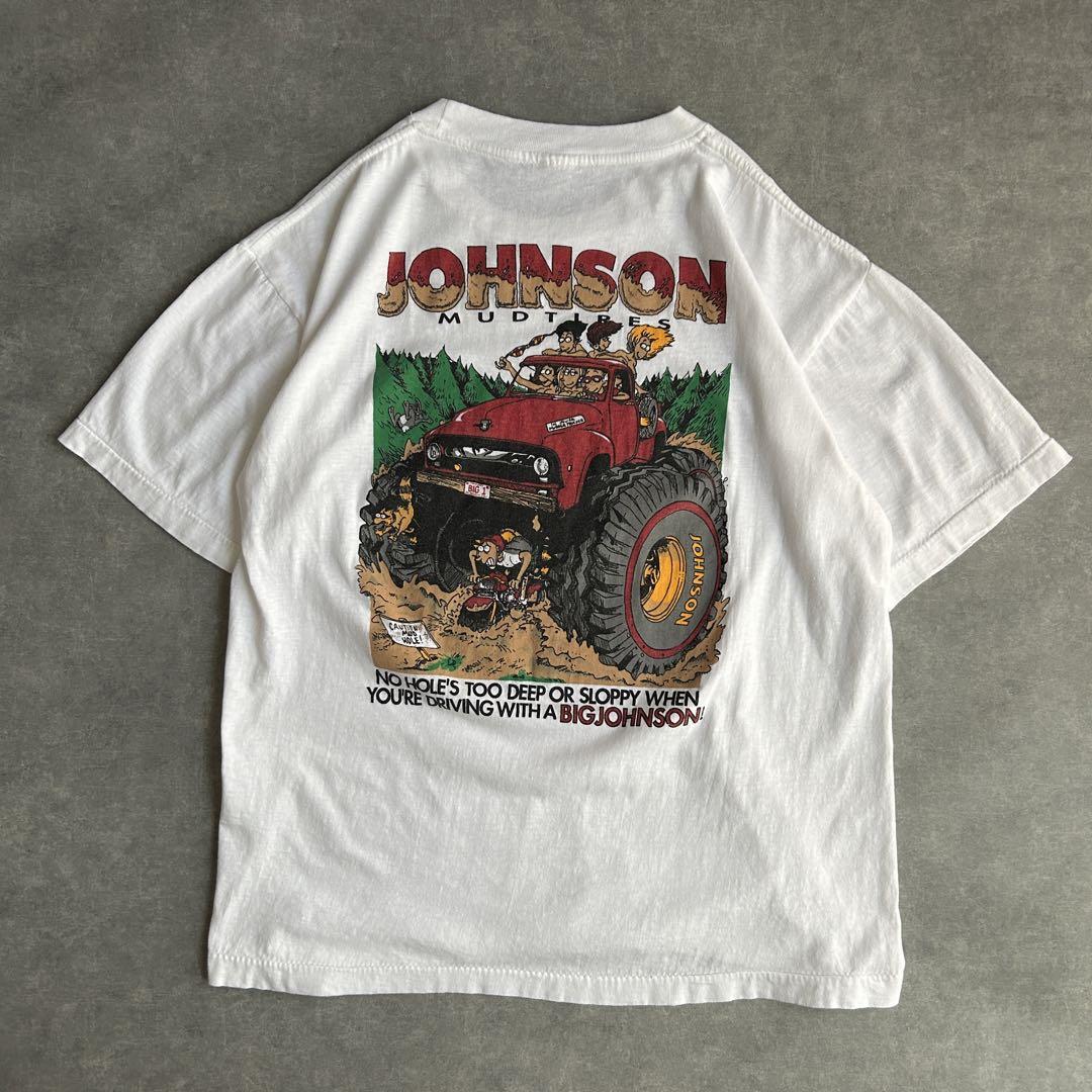 90s プリントTシャツ ビックジョンソン シングルステッチ エロT