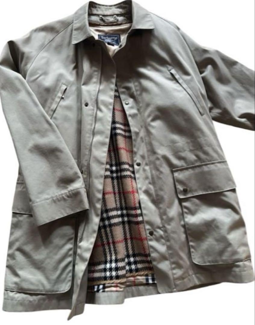 Burberry ハーフコート バーバリー コート ハーフコート ジップアップ 裏チェック