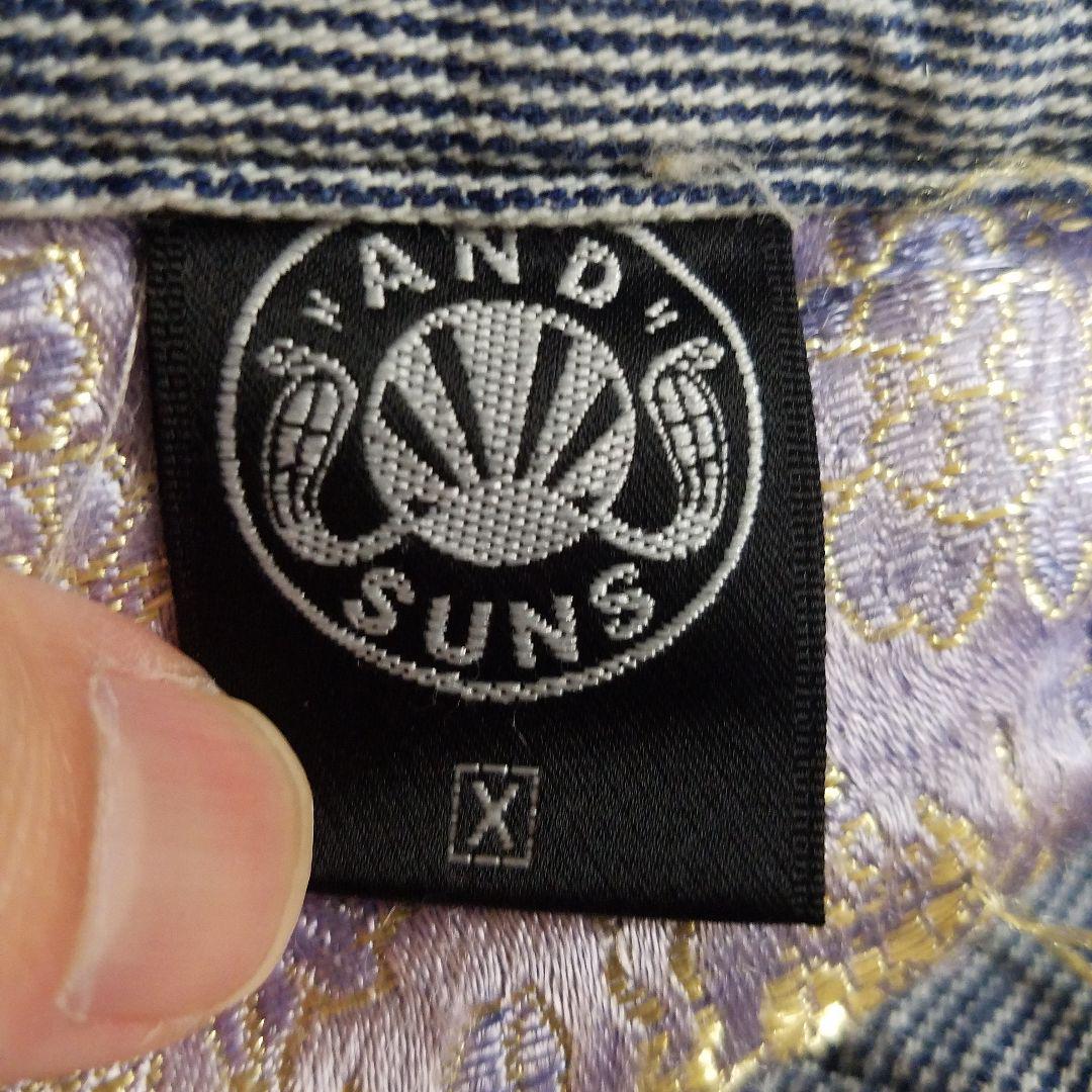 日本製 ANDSUNS Hickory Strip Denim Pants