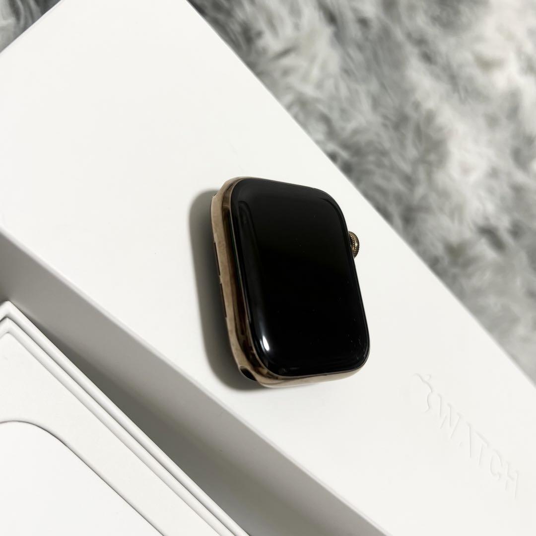 値下‼️美品Apple Watch/series4/ステンレスゴールド/44mm