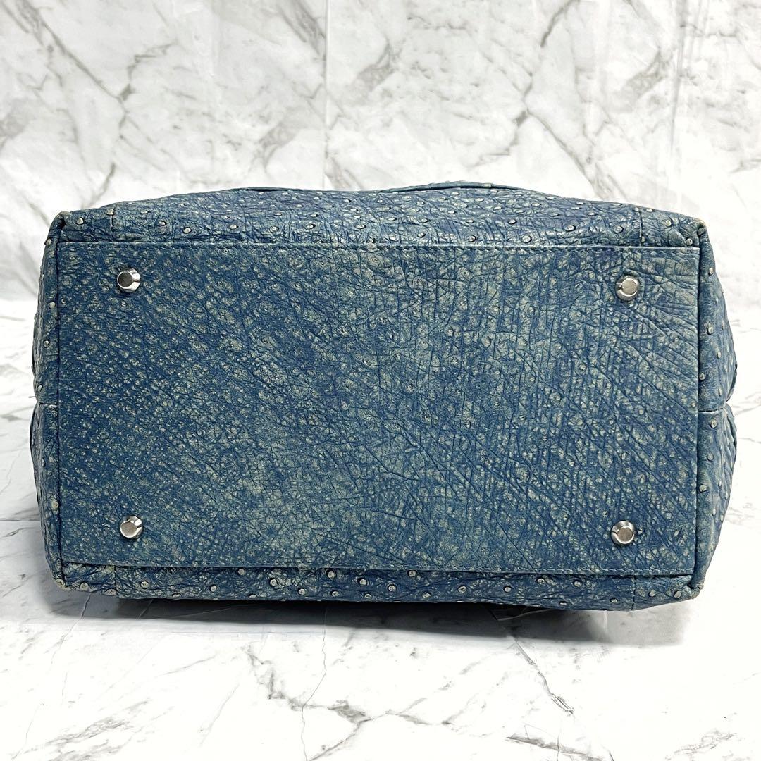 JRA公認 希少カラー オーストリッチレザー トートバッグ 肩掛け