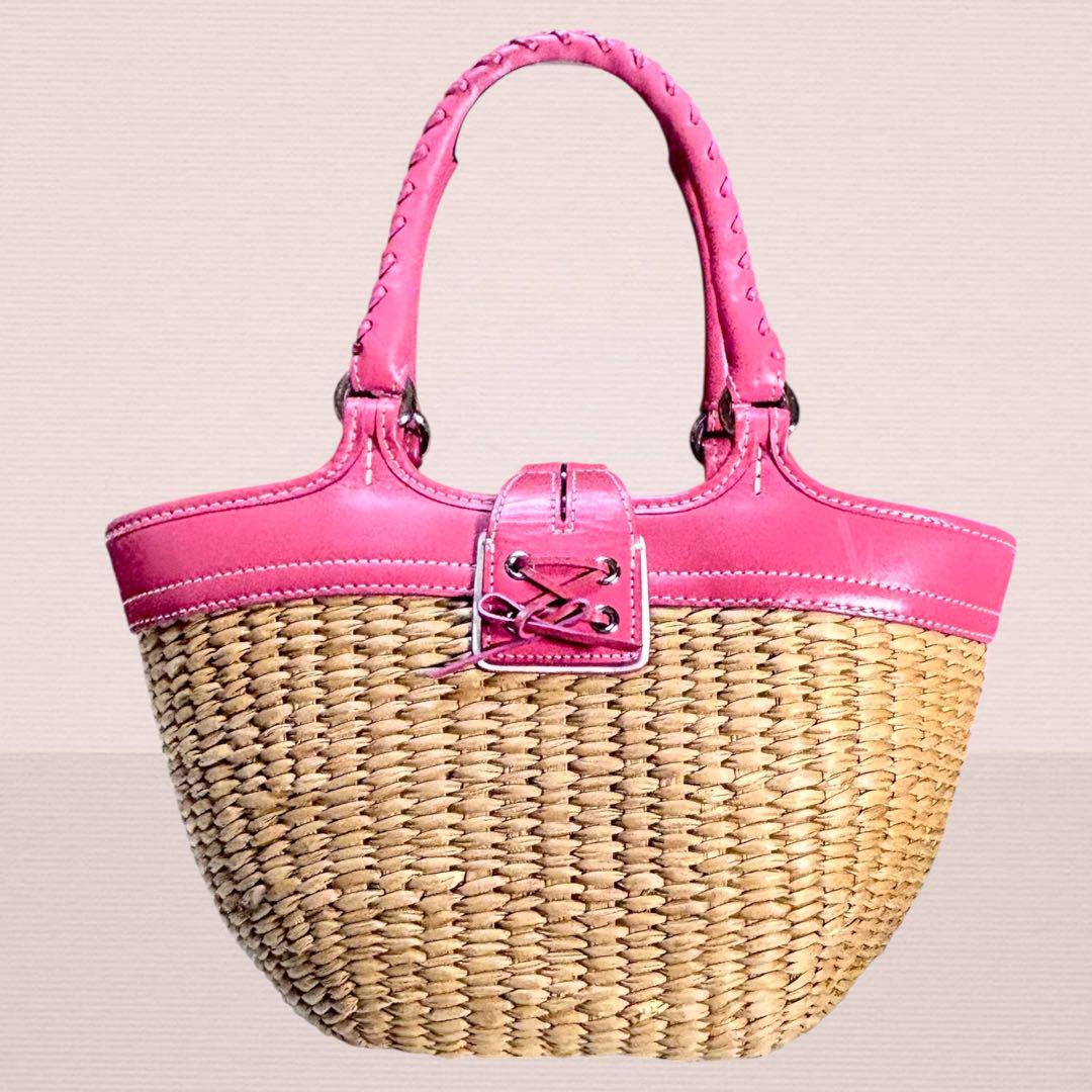 ✨美品✨ COACH カゴバッグ バタフライストロー 肩掛け 可愛い ✨美品✨ COACH カゴバッグ バタフライストロー 肩掛け 可愛い