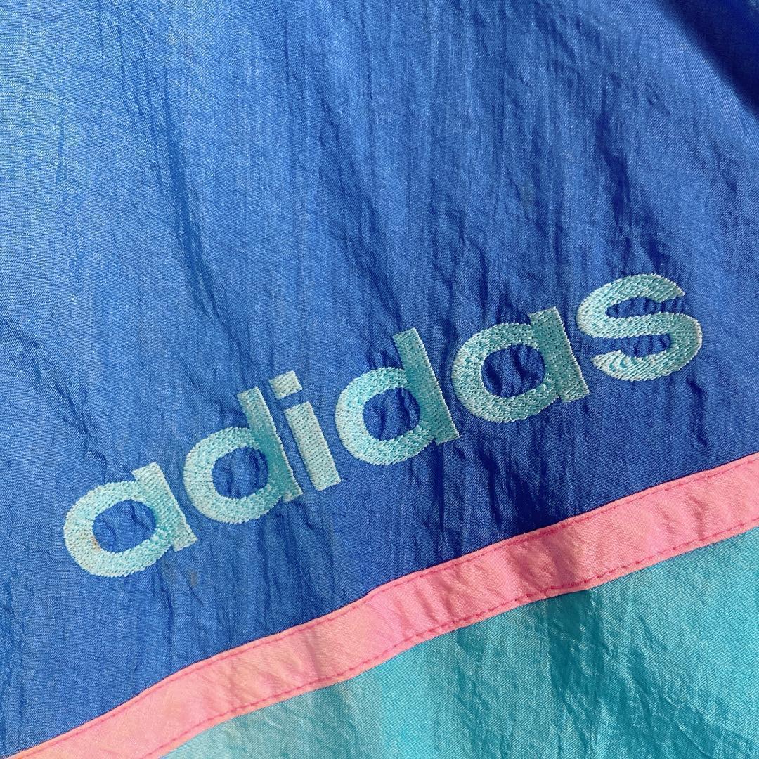 アディダス　ワンポイント　トラックジャケット　スカイブルー　Ｌ　マルチカラー