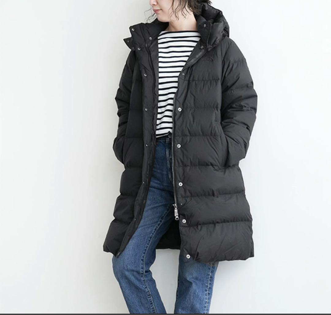 タグ付き美品 ノースフェイス キャンプシエラ ロングコート L ブラック ダウン