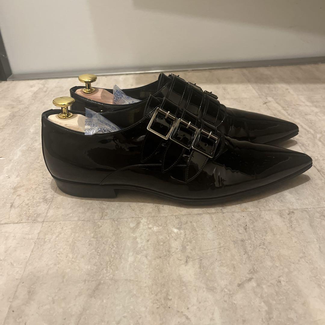 Saint Laurent 22SS エナメルレザー　ストラップシューズ　40