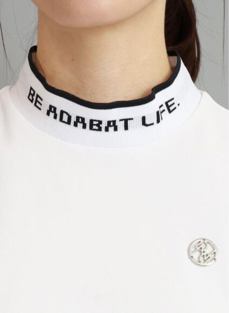 【UVカット/防透け】裾リボン モックネックプルオーバー　adabat