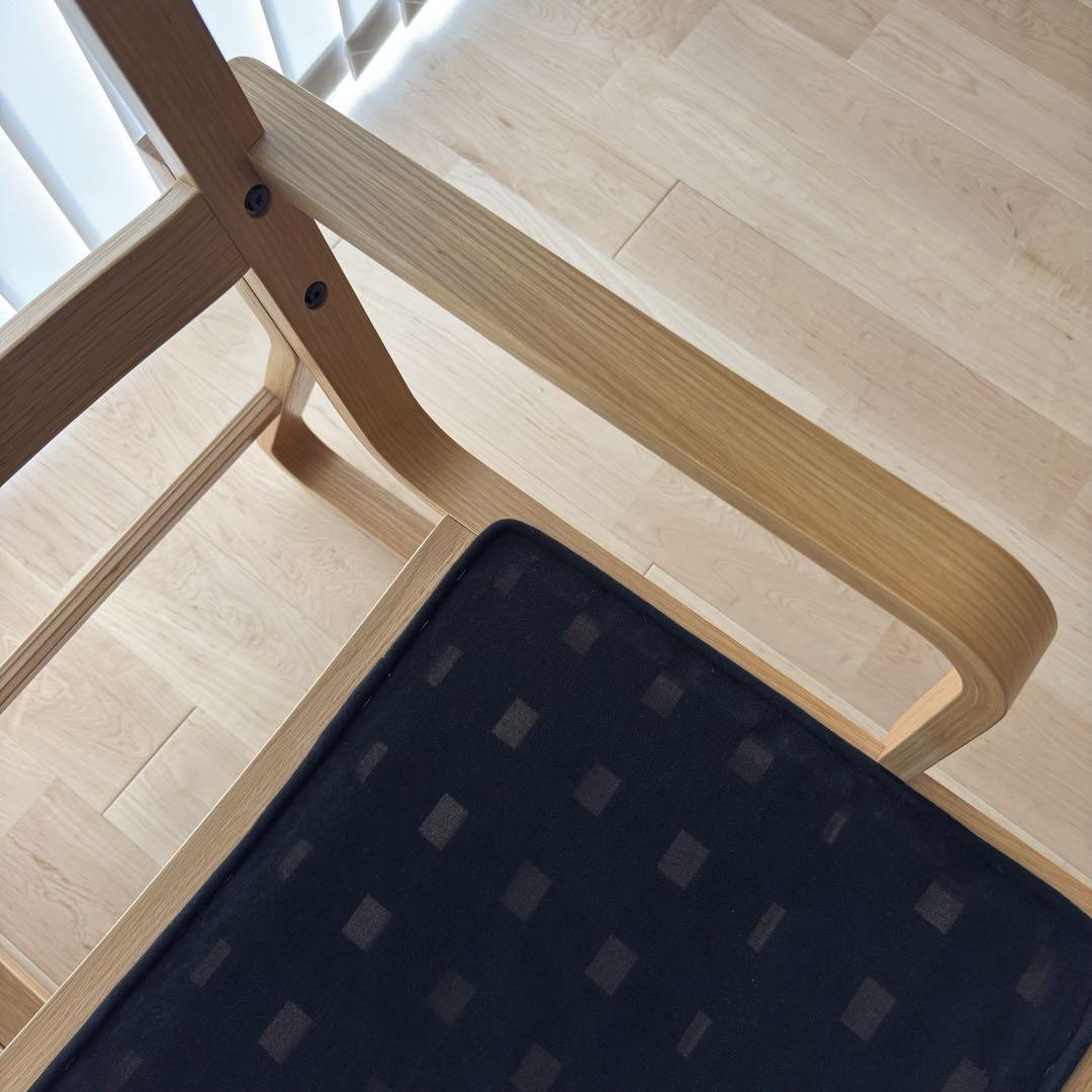 【無印良品】リビングでもダイニングでもつかえるソファチェア オーク材