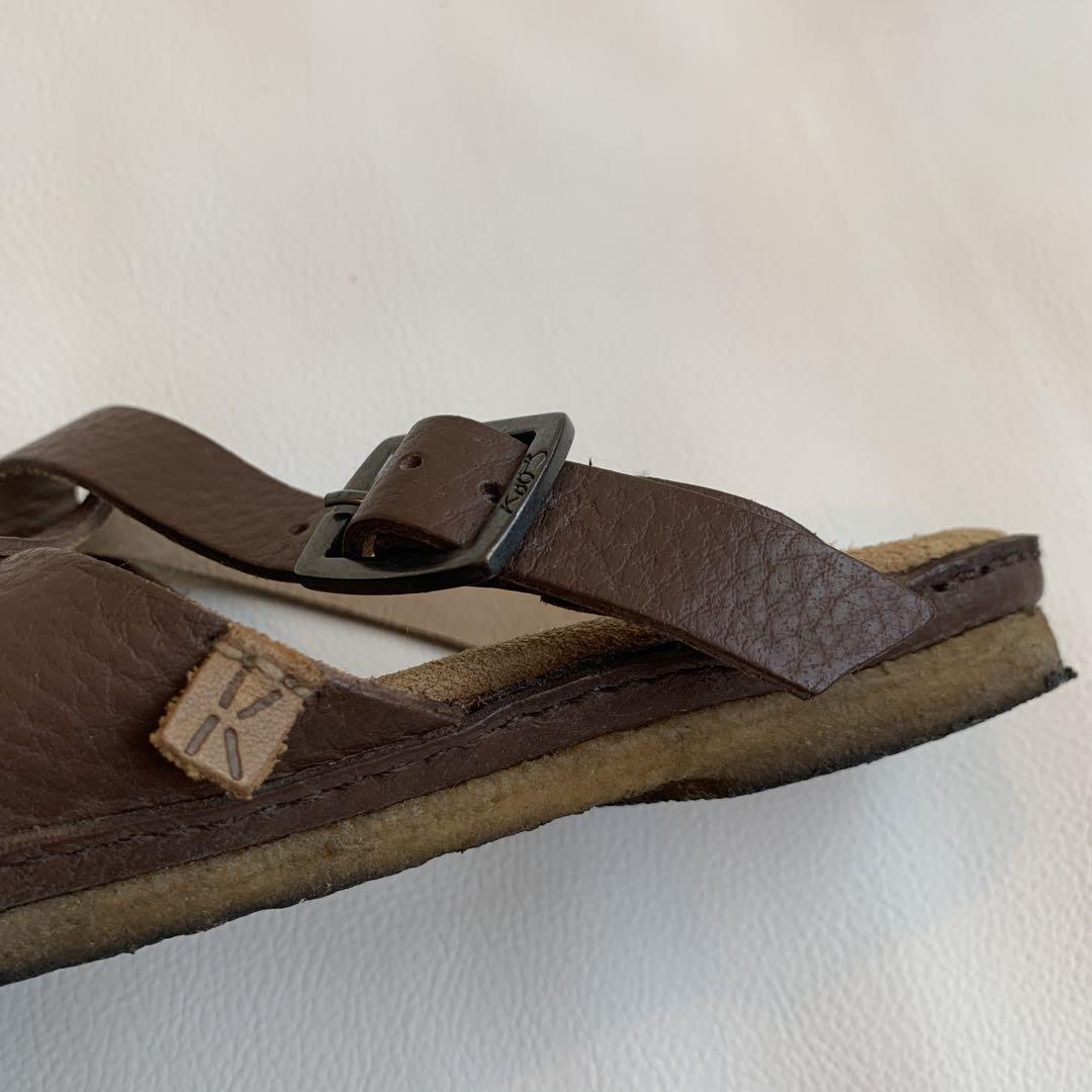 1回着美品　koos コース　本革　briocheブリオッシュサボ　焦茶　37