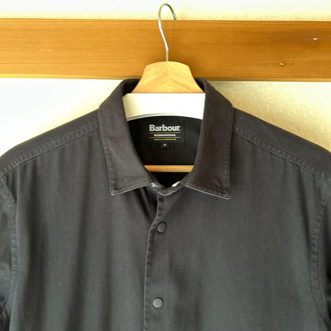 Barbour インターナショナル ブラック シャツジャケットS Barbour