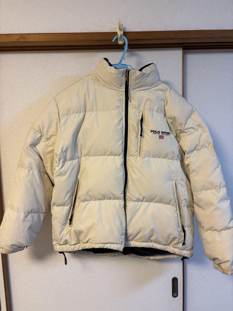 激レア 90s Polo sport ダウン 短丈 ショート丈 アイボリー 激レア 90s Polo sport ダウン 短丈 ショート丈 アイボリー