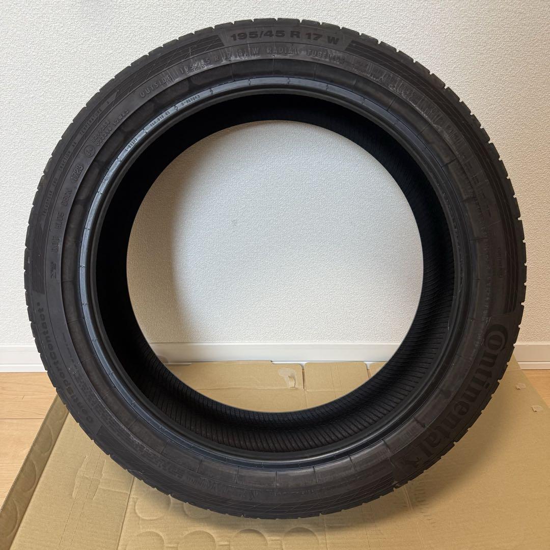 【バリ溝】 continental contact 5 195/45R17