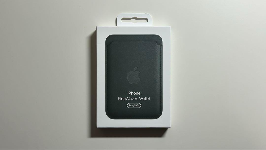 新品】純正MagSafe対応iPhoneファインウーブンウォレット