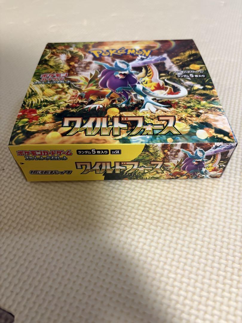 プロフ必見‼️ポケモンカード　ワイルドフォース✅シュリンク付き✅ ワイルドフォース未開封新品シュリンク付きBOX - メルカリ