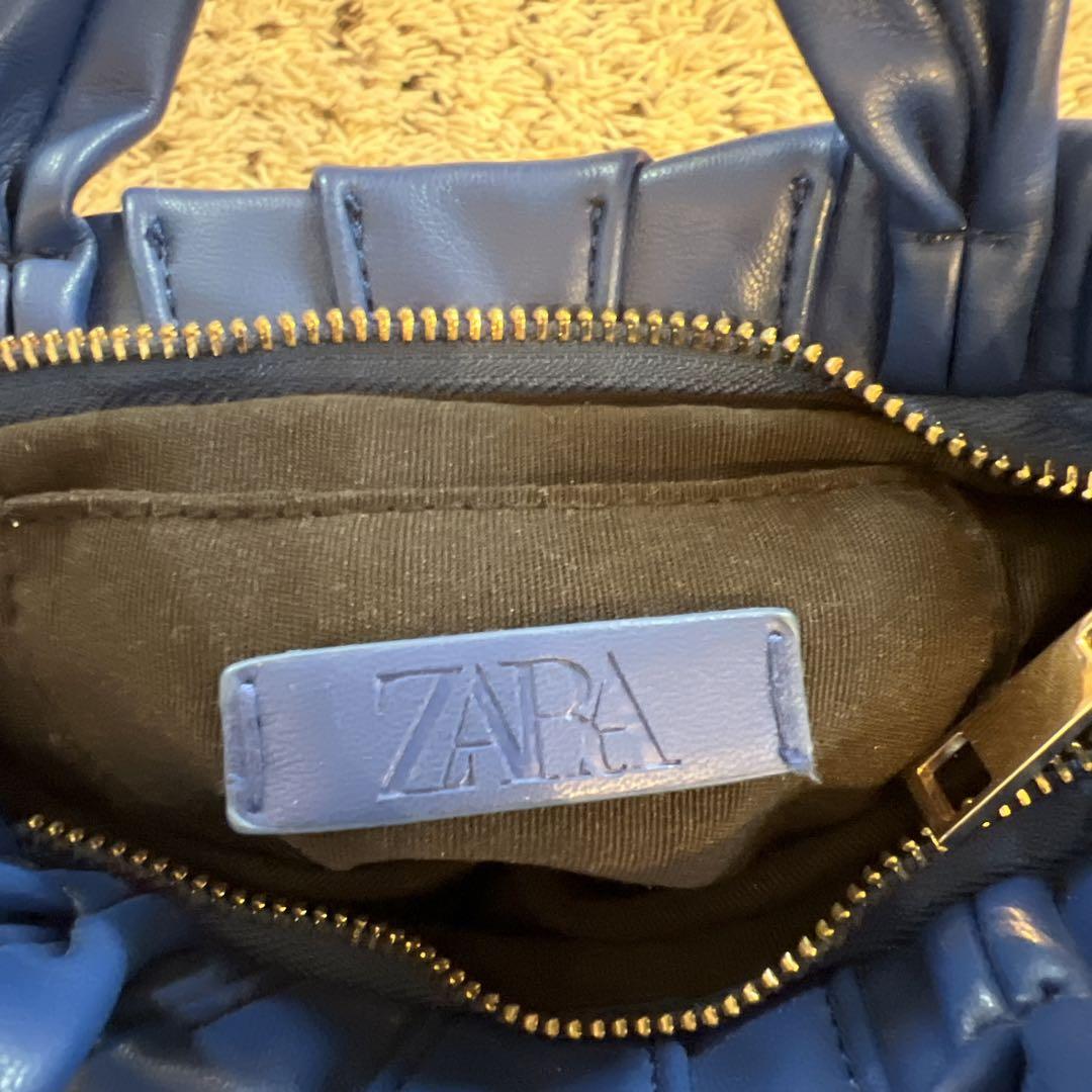 ZARA ミニバッグ ブルー