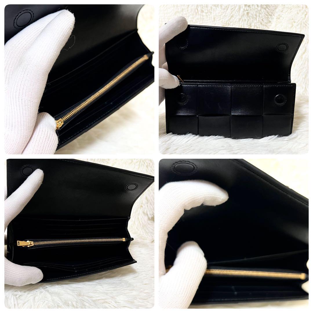 美品✨　現行　ボッテガ　カセット　マグネット　フラップ　長財布　付属