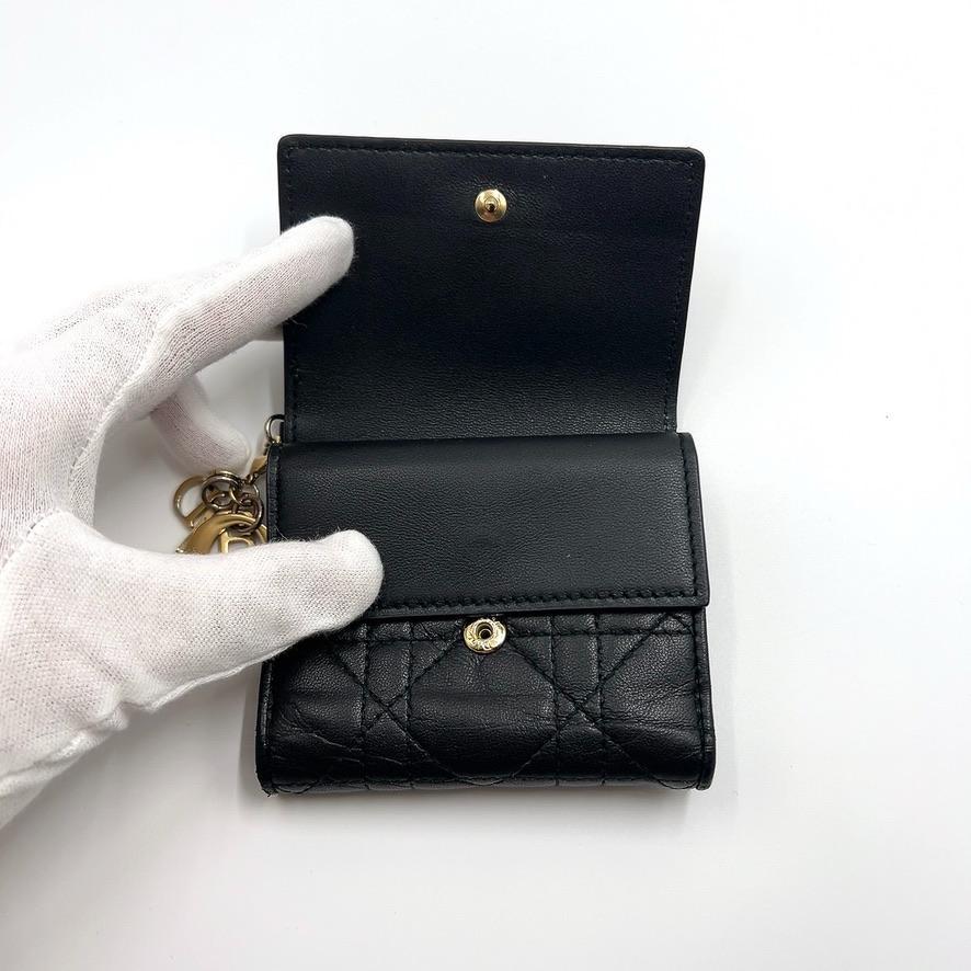 ◇クリスチャンディオール◇カナージュ/三つ折り財布/ウォレット/ブランド
