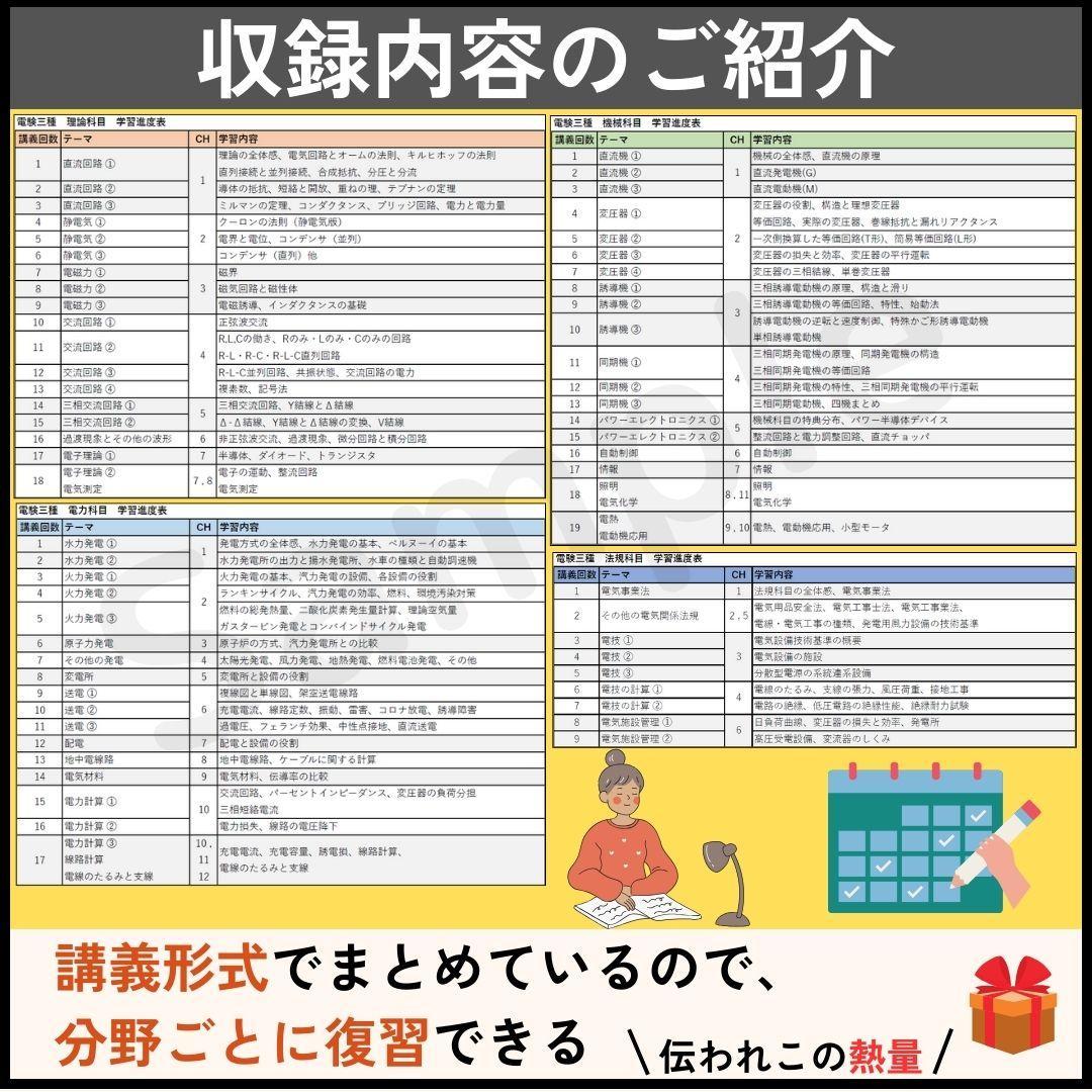 【８月試験に間合う】電験三種 フルカラー暗記シート+まとめノート（全科目+入門）