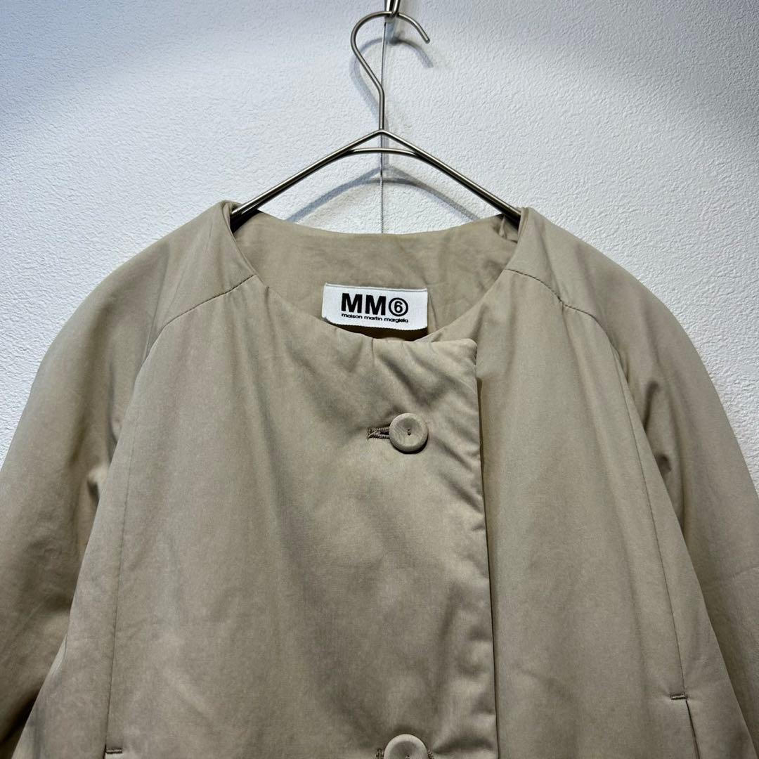 希少 MM6 ここのえ期 上質 ナイロン ノーカラー ダウンジャケット 希少 MM6 ここのえ期 上質 ナイロン ノーカラー ダウンジャケット