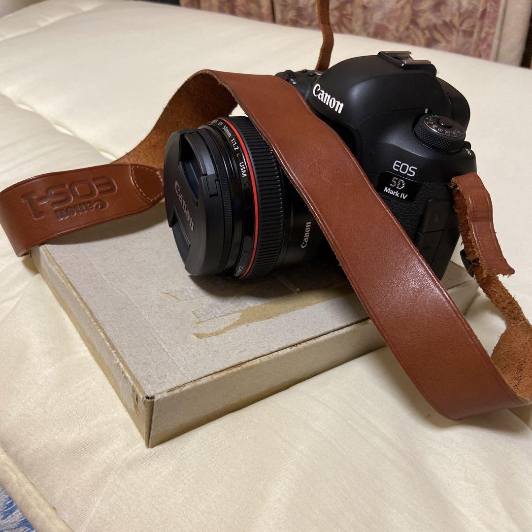 Canon キャノン EOS-1n RS レザーストラップ - メルカリ