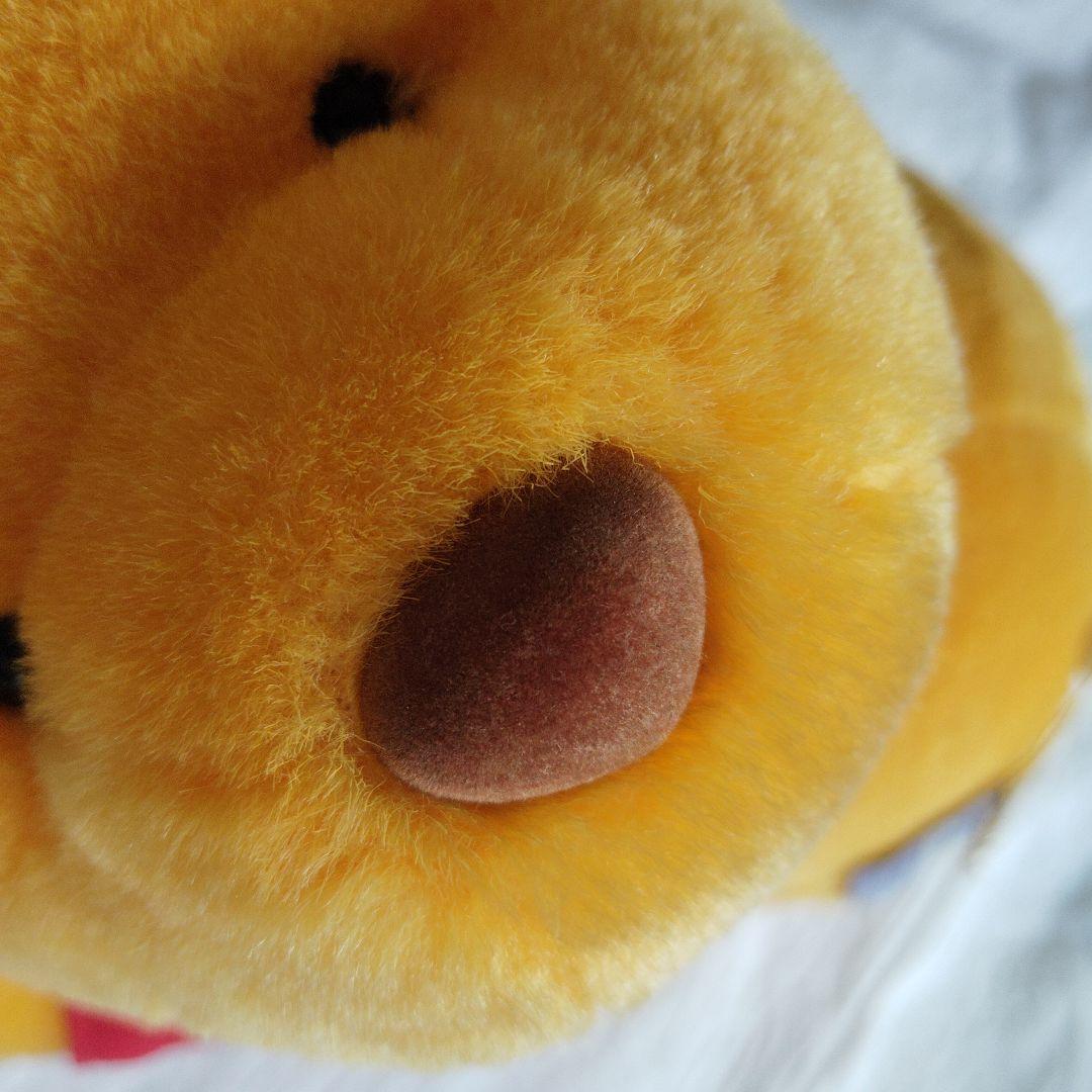くまのプーさん ぬいぐるみ 非売品 寝そべり お昼寝 レトロ 平成