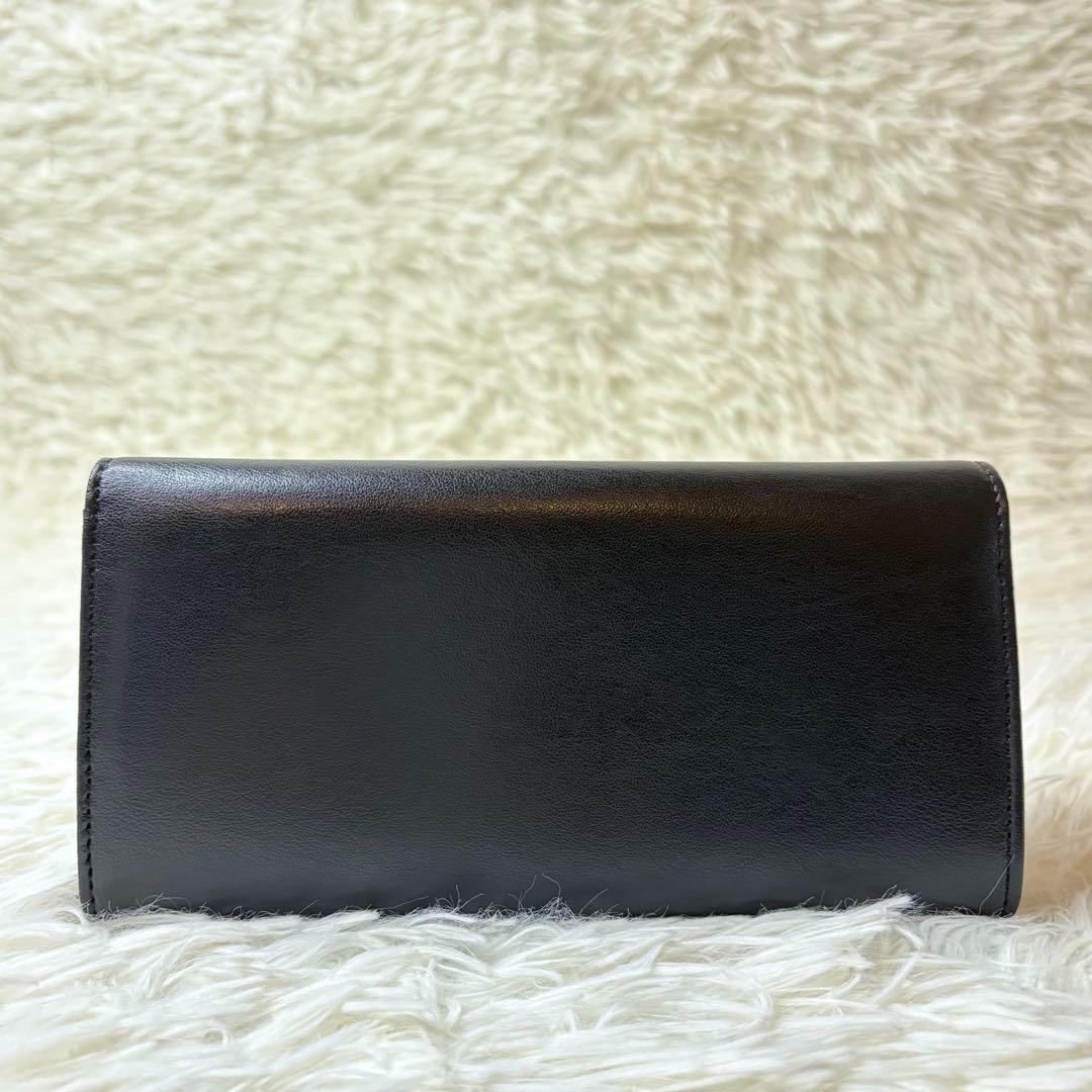 極美品✨ヴィヴィアンウエストウッド 長財布 レザー レター型 牛革 黒 オーブ