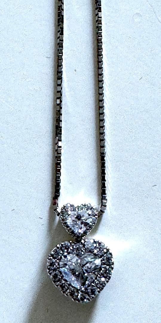 Dカラー 1ct up ネックレス ハートシェイプ フルオーダー トップのみ 画像3