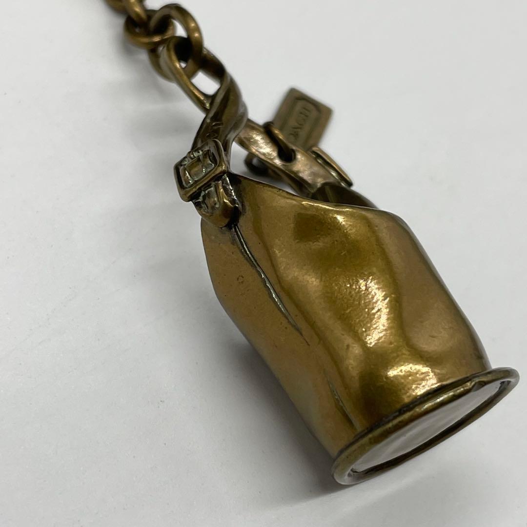 オールドコーチ キーホルダー バケツバッグ 真鍮製 ゴールド色 オールドコーチ キーホルダー バケツバッグ 真鍮製 ゴールド色